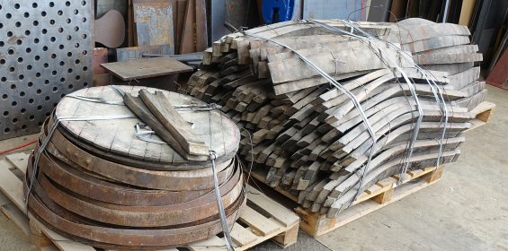 Erzengel Michael / Wk.Nr. 124 / 2020 / 7m, 3 Tonnen Recyclingmaterialien, Schweißkonstruktion